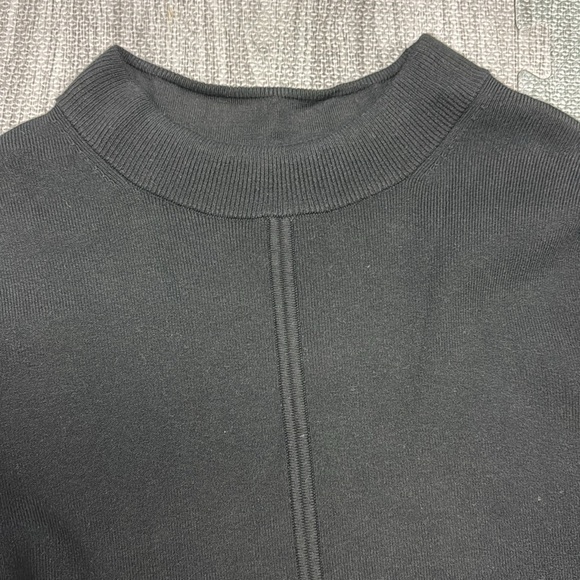 Banana Republic Black Mock Neck Mini Sweater Dress - Women’s Size L - Picture 5 of 8